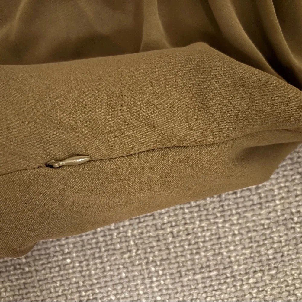 Zara Olive Green Shoulder Pad Midi Dress – Size Small – Ref. 3897/162 - Picture 4 of 14